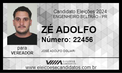 Candidato ZÉ ADOLFO 2024 - ENGENHEIRO BELTRÃO - Eleições