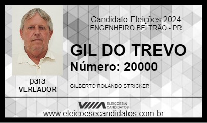 Candidato GIL DO TREVO 2024 - ENGENHEIRO BELTRÃO - Eleições