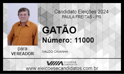 Candidato GATÃO 2024 - PAULA FREITAS - Eleições