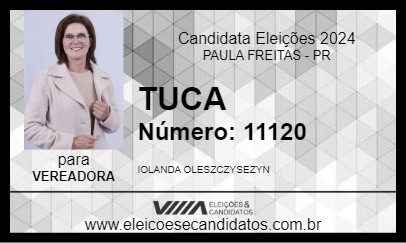 Candidato TUCA 2024 - PAULA FREITAS - Eleições