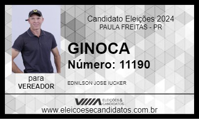 Candidato GINOCA 2024 - PAULA FREITAS - Eleições