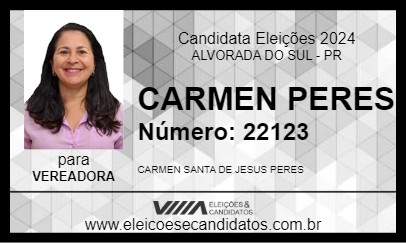 Candidato CARMEN PERES 2024 - ALVORADA DO SUL - Eleições