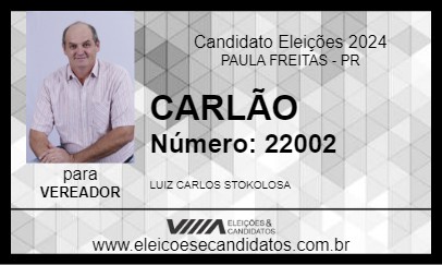 Candidato CARLÃO 2024 - PAULA FREITAS - Eleições