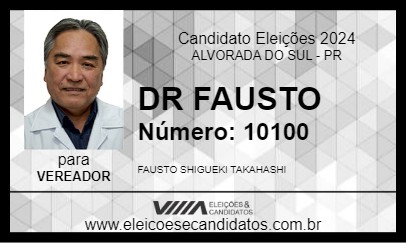 Candidato DR FAUSTO 2024 - ALVORADA DO SUL - Eleições