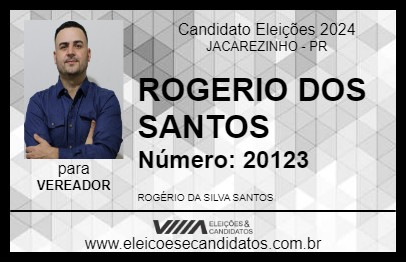 Candidato ROGERIO DOS SANTOS 2024 - JACAREZINHO - Eleições