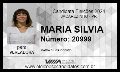 Candidato MARIA SILVIA 2024 - JACAREZINHO - Eleições