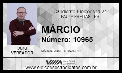 Candidato MÁRCIO 2024 - PAULA FREITAS - Eleições