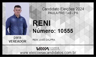 Candidato RENI 2024 - PAULA FREITAS - Eleições