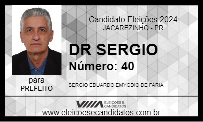 Candidato DR SERGIO 2024 - JACAREZINHO - Eleições