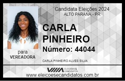 Candidato CARLA PINHEIRO 2024 - ALTO PARANÁ - Eleições