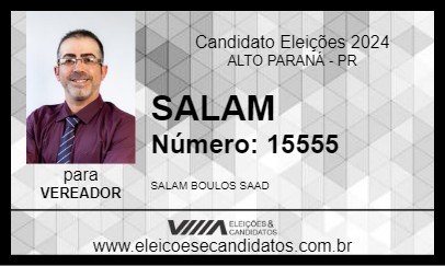 Candidato SALAM 2024 - ALTO PARANÁ - Eleições