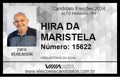 Candidato HIRA DA MARISTELA 2024 - ALTO PARANÁ - Eleições