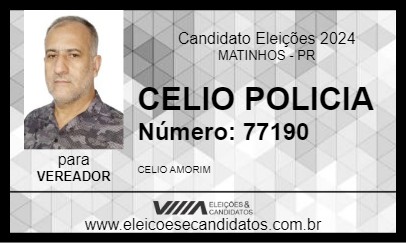 Candidato CELIO AMORIM 2024 - MATINHOS - Eleições