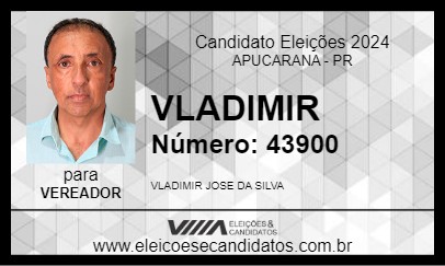 Candidato VLADIMIR 2024 - APUCARANA - Eleições