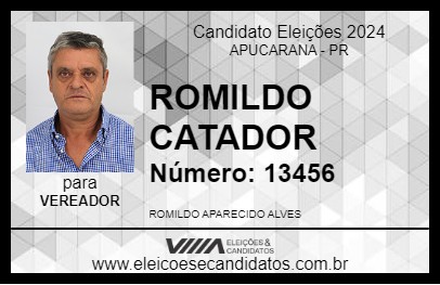 Candidato ROMILDO CATADOR 2024 - APUCARANA - Eleições