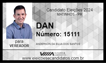 Candidato DAN 2024 - MATINHOS - Eleições