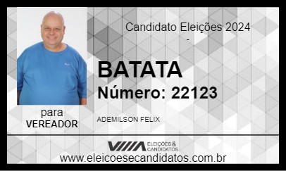 Candidato BATATA 2024 - APUCARANA - Eleições