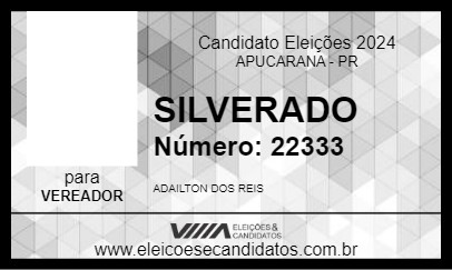 Candidato SILVERADO 2024 - APUCARANA - Eleições