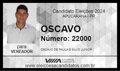 Candidato OSCAVO 2024 - APUCARANA - Eleições