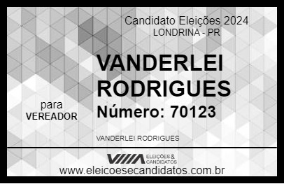 Candidato VANDERLEI RODRIGUES 2024 - LONDRINA - Eleições