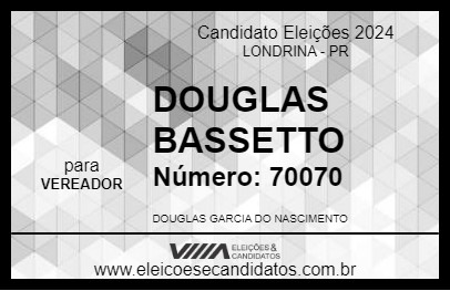 Candidato DOUGLAS BASSETTO 2024 - LONDRINA - Eleições