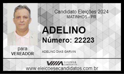 Candidato ADELINO 2024 - MATINHOS - Eleições