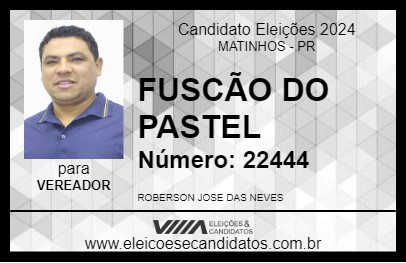 Candidato FUSCÃO DO PASTEL 2024 - MATINHOS - Eleições