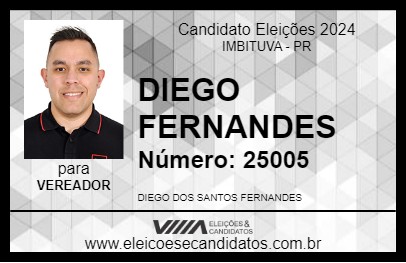 Candidato DIEGO FERNANDES 2024 - IMBITUVA - Eleições