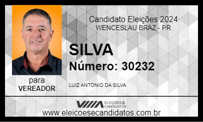 Candidato SILVA 2024 - WENCESLAU BRAZ - Eleições