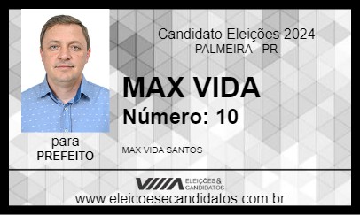 Candidato MAX VIDA  2024 - PALMEIRA - Eleições