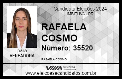 Candidato RAFAELA COSMO 2024 - IMBITUVA - Eleições