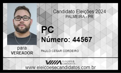 Candidato PC 2024 - PALMEIRA - Eleições