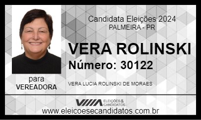 Candidato VERA ROLINSKI 2024 - PALMEIRA - Eleições