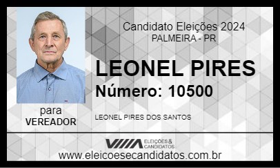 Candidato LEONEL PIRES 2024 - PALMEIRA - Eleições