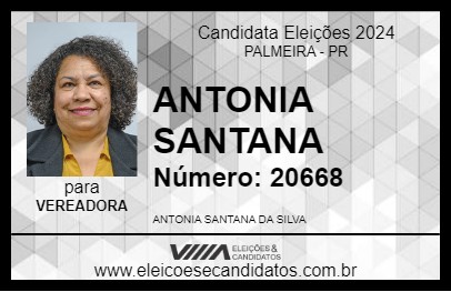 Candidato ANTONIA SANTANA 2024 - PALMEIRA - Eleições