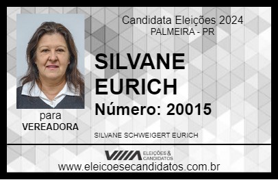 Candidato SILVANE EURICH 2024 - PALMEIRA - Eleições