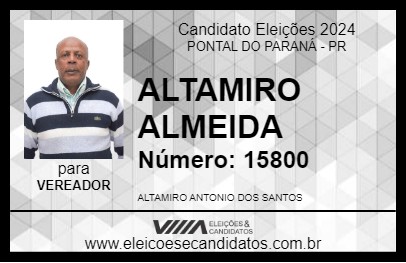 Candidato ALTAMIRO ALMEIDA 2024 - PONTAL DO PARANÁ - Eleições