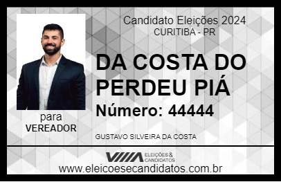 Candidato DA COSTA DO PERDEU PIÁ 2024 - CURITIBA - Eleições