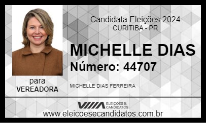 Candidato MICHELLE DIAS 2024 - CURITIBA - Eleições