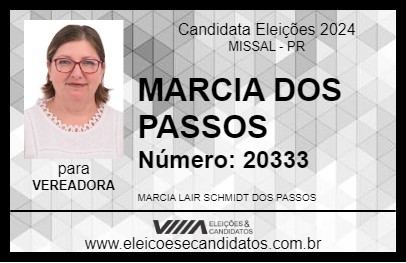 Candidato MARCIA DOS PASSOS 2024 - MISSAL - Eleições