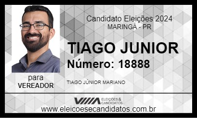 Candidato TIAGO JUNIOR 2024 - MARINGÁ - Eleições