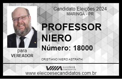 Candidato PROFESSOR NIERO 2024 - MARINGÁ - Eleições