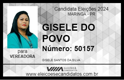 Candidato GISELE DO POVO 2024 - MARINGÁ - Eleições