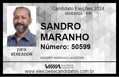 Candidato SANDRO MARANHO 2024 - MARINGÁ - Eleições