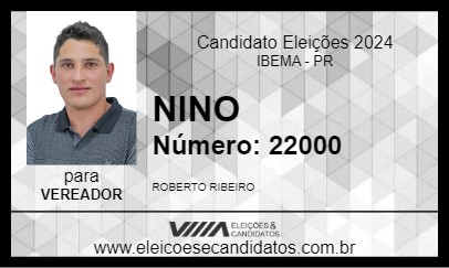 Candidato NINO 2024 - IBEMA - Eleições