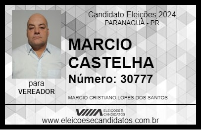 Candidato MARCIO CASTELHA 2024 - PARANAGUÁ - Eleições