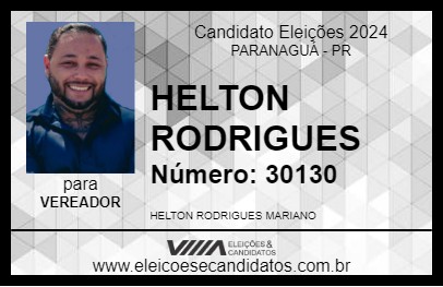 Candidato HELTON RODRIGUES 2024 - PARANAGUÁ - Eleições