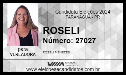 Candidato ROSELI 2024 - PARANAGUÁ - Eleições