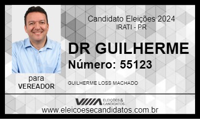 Candidato DR GUILHERME 2024 - IRATI - Eleições