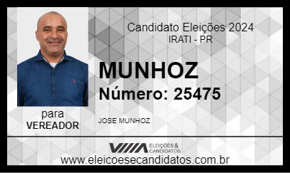 Candidato MUNHOZ 2024 - IRATI - Eleições